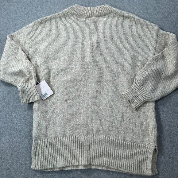 Lauren Conrad V-Neck Tunic Sweater Women's XXL Pastel Shimmer Knit Pullover New - Picture 8 of 9